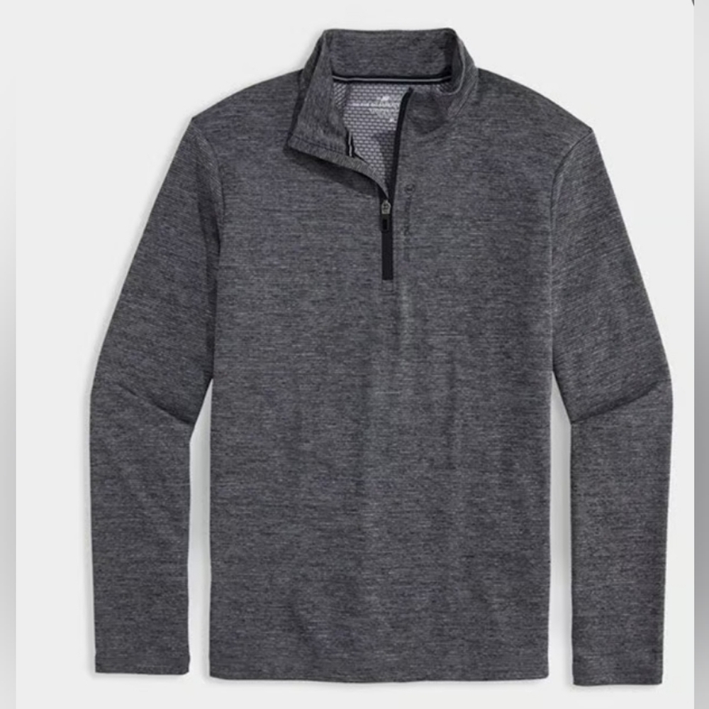 Vineyard Vines Sankaty Performance Golf Quarter Zip Gray Mens Size XXL $138